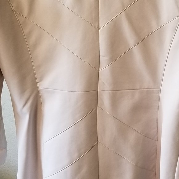 Washable Faux Leather Car Length Coat, EUC - Picture 11 of 11